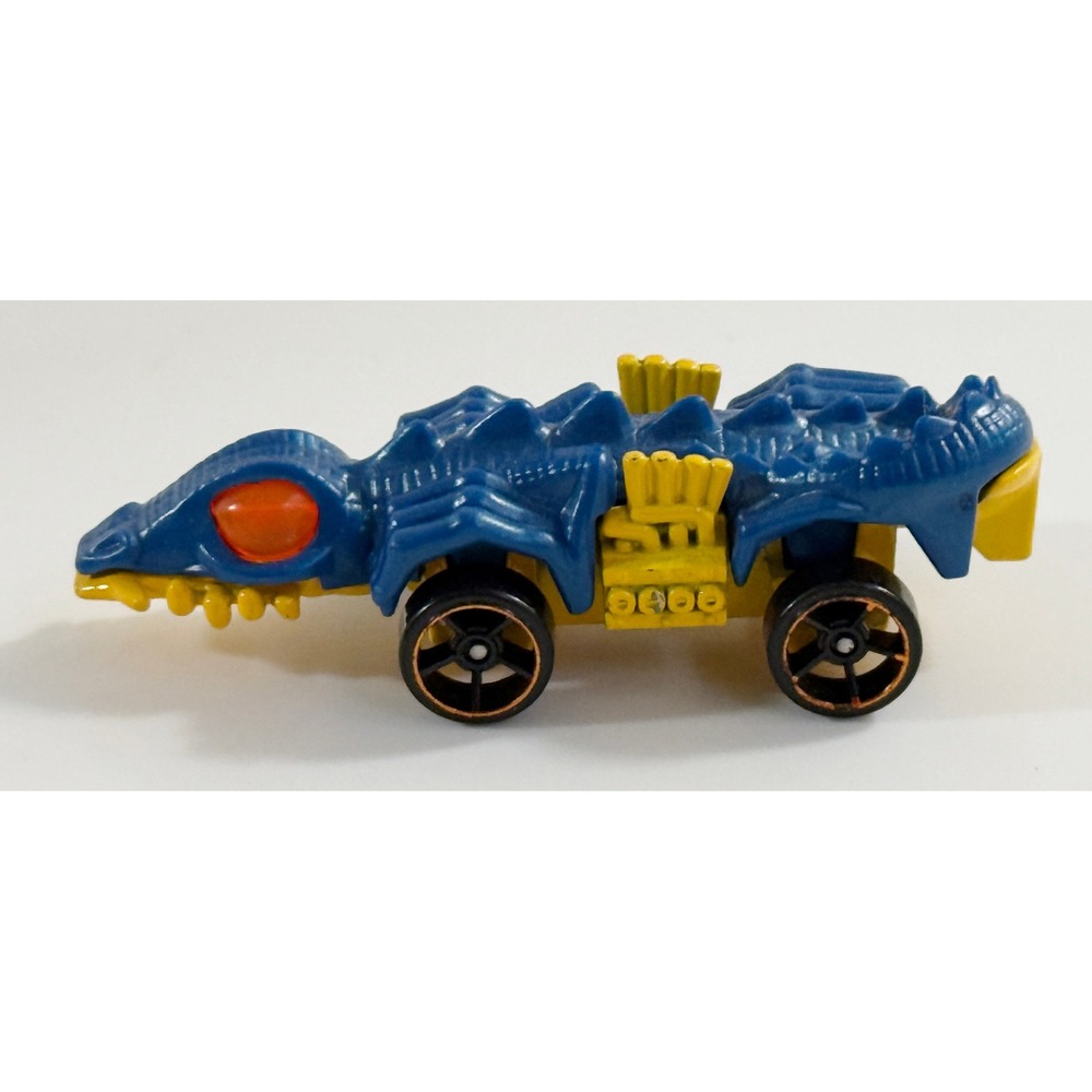 Hot Wheels Croc Rod Kids Toy Car Blue Yellow Creature Die-Cast Vehicle R7614